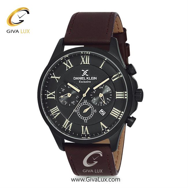 ساعت مچی اورجینال مردانه دنیل کلین سه موتوره فول تایم مشکی | قهوه ای| مشکی| کد رفرنس DK12220-4