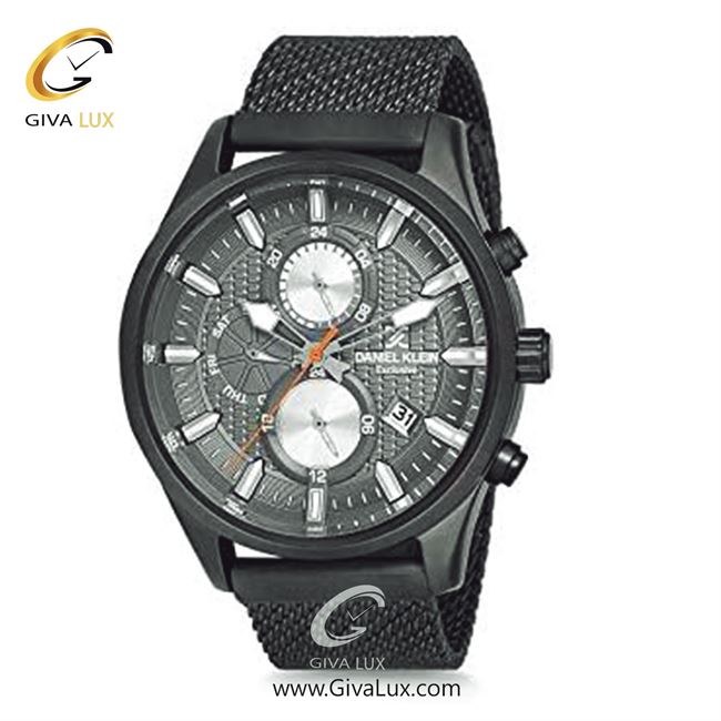 ساعت مچی اورجینال مردانه دنیل کلین سه موتوره کرنوگراف مشکی | مشکی| طوسی| کد رفرنس DK12222-4