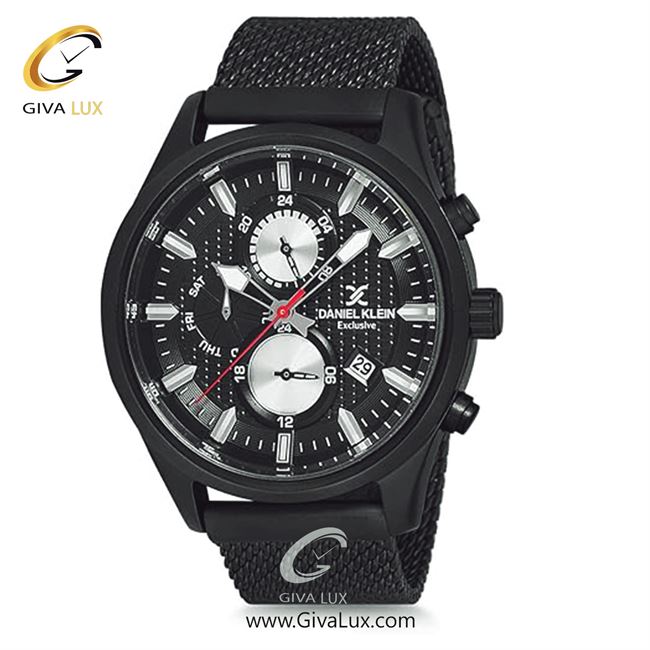 ساعت مچی اورجینال مردانه دنیل کلین سه موتوره کرنوگراف مشکی | مشکی| مشکی| کد رفرنس DK12222-5