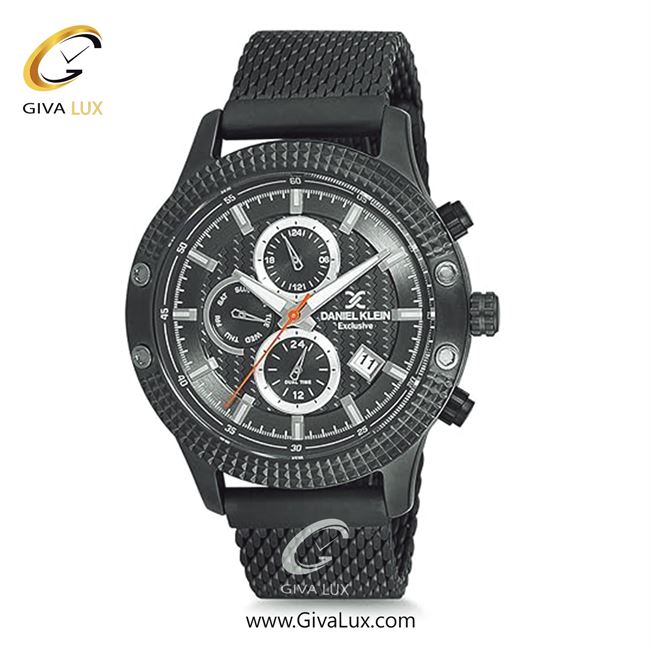 ساعت مچی اورجینال مردانه دنیل کلین سه موتوره کرنوگراف مشکی | مشکی| مشکی| کد رفرنس DK12225-6