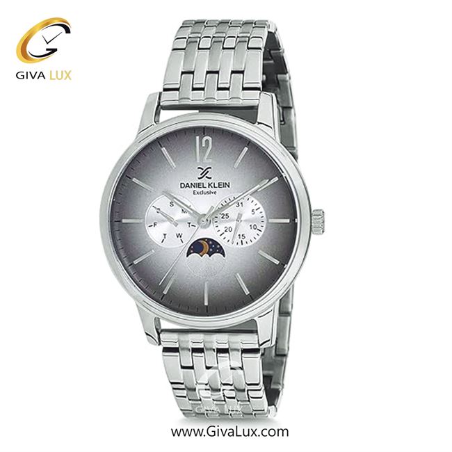 ساعت مچی اورجینال مردانه دنیل کلین سه موتوره فول تایم نقره ای | نقره ای| نقره ای| کد رفرنس DK12226-1