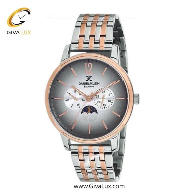 ساعت مچی اورجینال مردانه دنیل کلین سه موتوره فول تایم رزگلد | رزگلد-نقره ای| مشکی-نقره ای| کد رفرنس DK12226-3