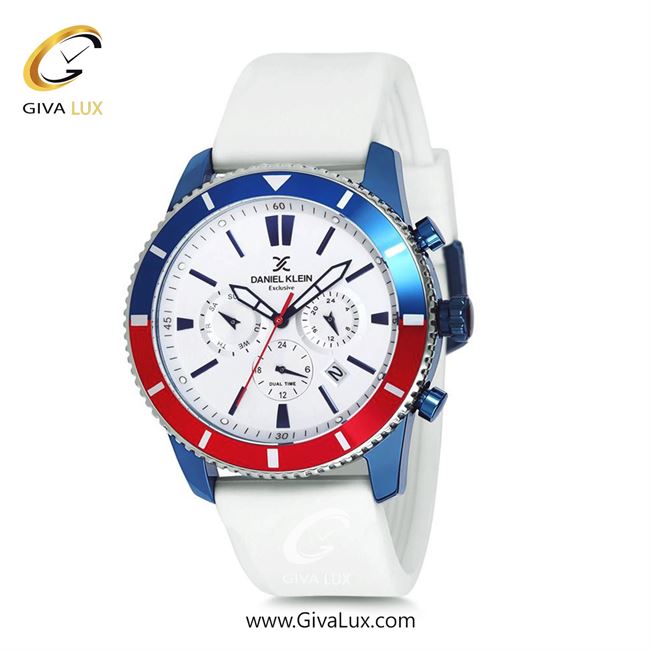 ساعت مچی اورجینال مردانه دنیل کلین سه موتوره فول تایم سرمه ای-قرمز | سفید| سفید| کد رفرنس DK12233-5
