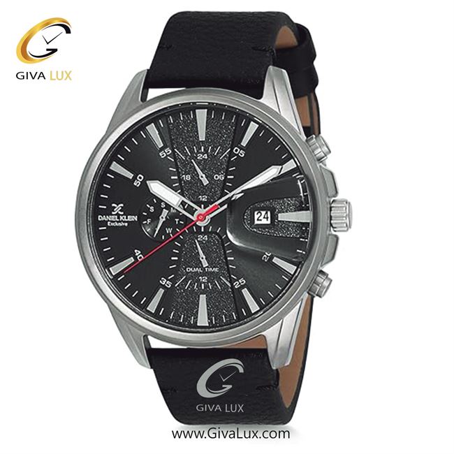 ساعت مچی اورجینال مردانه دنیل کلین سه موتوره فول تایم نقره ای | مشکی| مشکی| کد رفرنس DK12238-2