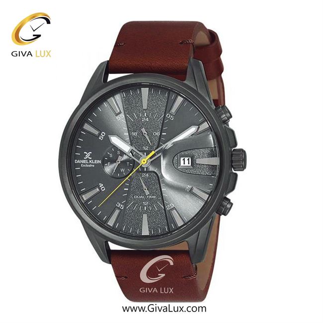 ساعت مچی اورجینال مردانه دنیل کلین سه موتوره فول تایم تیتانیوم | قهوه ای| دودی|تیتانیوم| کد رفرنس DK12238-5