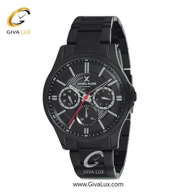 ساعت مچی اورجینال مردانه دنیل کلین سه موتوره فول تایم مشکی | مشکی| مشکی| کد رفرنس DK12239-4