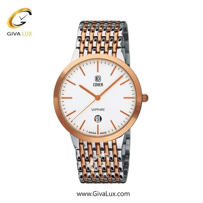 ساعت مچی اورجینال مردانه کاور رزگلد | رزگلد-نقره ای| سفید| کد رفرنس CO123.29
