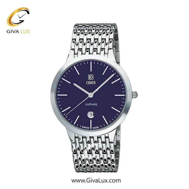 ساعت مچی اورجینال مردانه کاور نقره ای | نقره ای| سرمه ای| کد رفرنس CO123.40