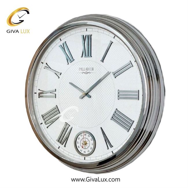 ساعت دیواری اورجینال پالادیوم آلیاژ فلزی نقره ای| کد رفرنس 1230