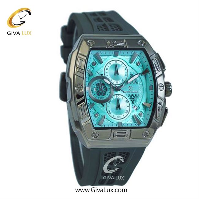 ساعت مچی اورجینال مردانه دنیل سزار سه موتوره کرنوگراف تیتانیوم | تیتانیوم(زغالی)| سبزآبی| کد رفرنس DC-1233