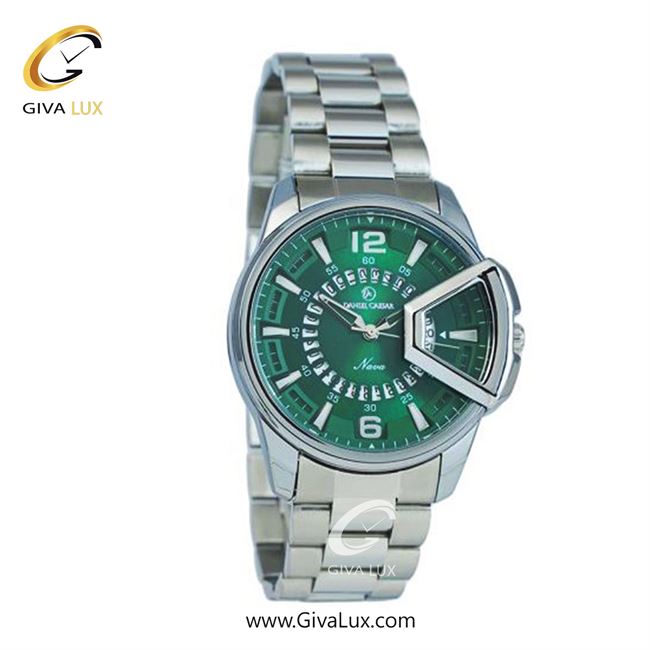 ساعت مچی اورجینال مردانه دنیل سزار نقره ای | نقره ای| سبز| کد رفرنس DC-1236