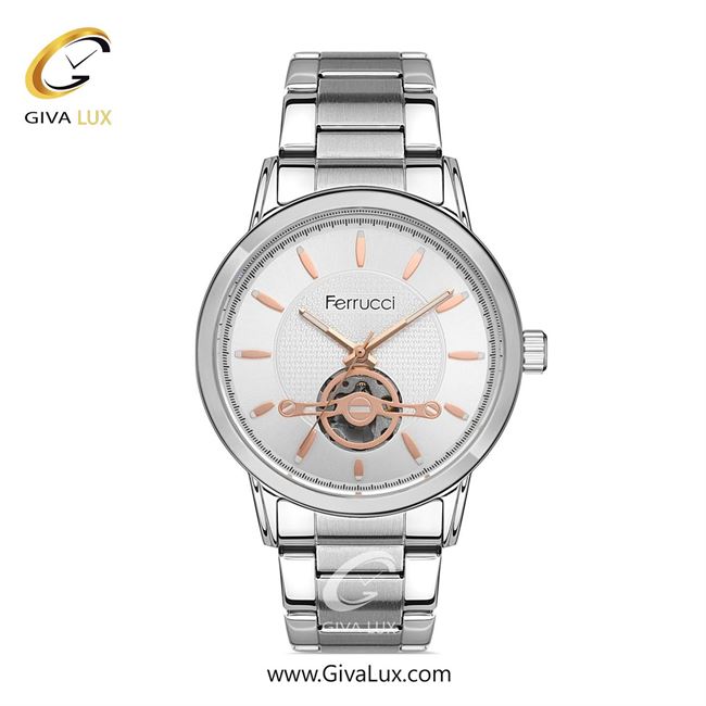 ساعت مچی اورجینال مردانه فروچی Ferrucci نقره ای | نقره ای| نقره ای| کد رفرنس fcf.12381FM.04