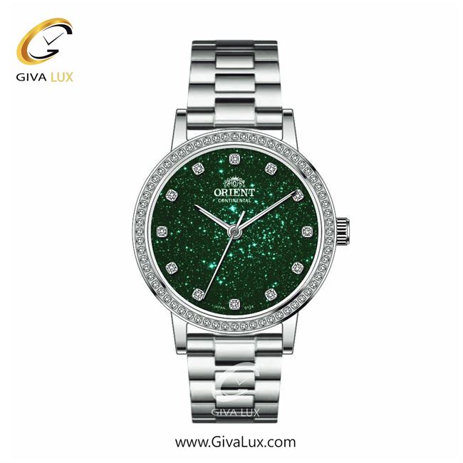 ساعت مچی اورجینال زنانه اورینت (کانتیننتال) | Orient (Continental) نقره ای | نقره ای| سبز یشمی تیره| کد رفرنس 0124