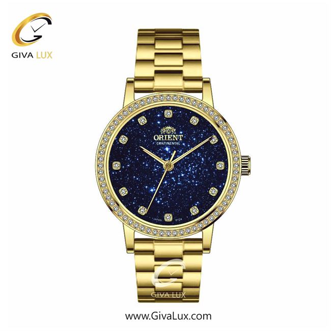 ساعت مچی اورجینال زنانه اورینت (کانتیننتال) | Orient (Continental) طلایی | طلایی| سرمه ای| کد رفرنس 0124