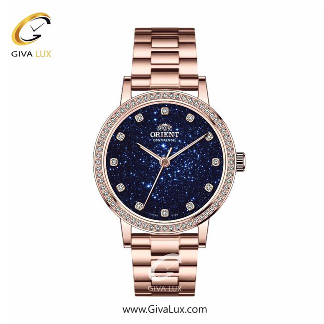 ساعت مچی اورجینال زنانه اورینت (کانتیننتال) | Orient (Continental) رزگلد | رزگلد| سرمه ای| کد رفرنس 0124