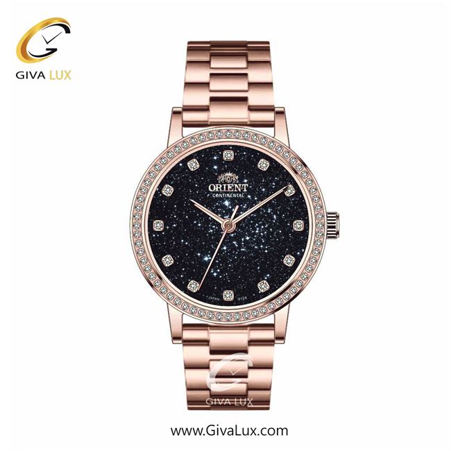 ساعت مچی اورجینال زنانه اورینت (کانتیننتال) | Orient (Continental) رزگلد | رزگلد| مشکی| کد رفرنس 0124