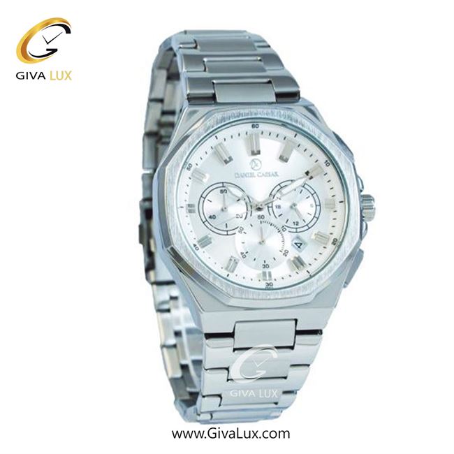 ساعت مچی اورجینال مردانه دنیل سزار سه موتوره کرنوگراف نقره ای | نقره ای| نقره ای| کد رفرنس DC-1241