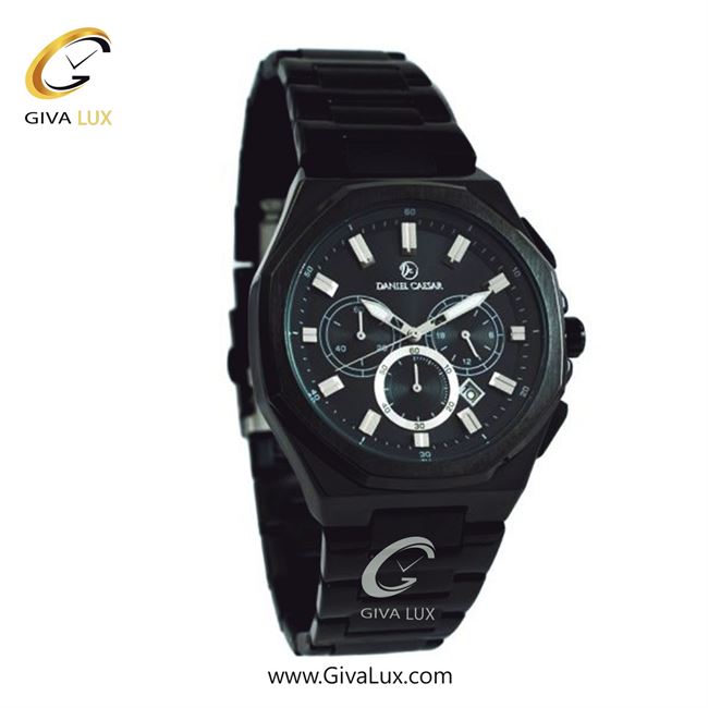 ساعت مچی اورجینال مردانه دنیل سزار سه موتوره کرنوگراف مشکی | مشکی| مشکی| کد رفرنس DC-1241