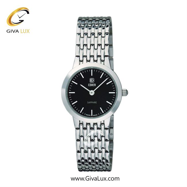ساعت مچی اورجینال زنانه کاور نقره ای | نقره ای| مشکی| کد رفرنس CO125.01