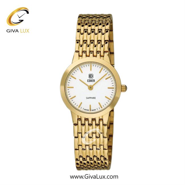 ساعت مچی اورجینال زنانه کاور طلایی | طلایی| سفید| کد رفرنس CO125.07
