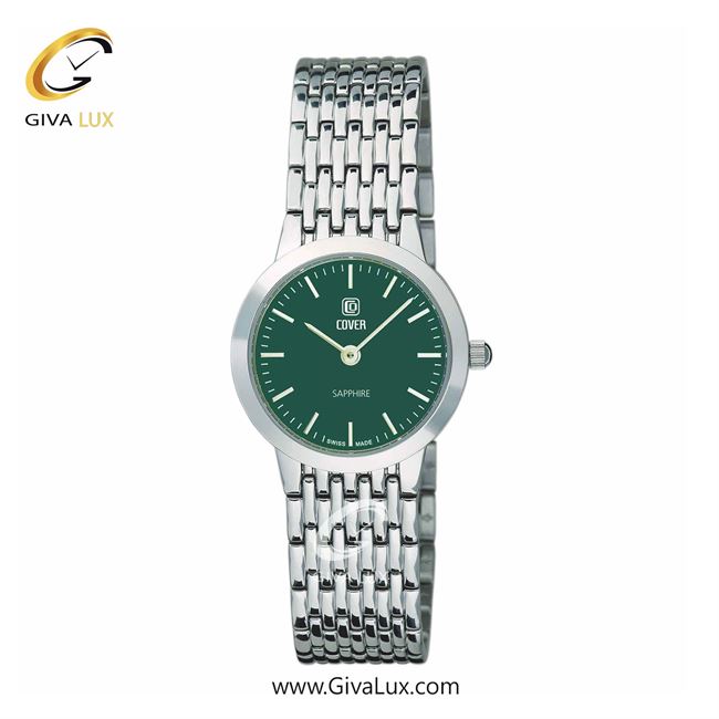 ساعت مچی اورجینال زنانه کاور نقره ای | نقره ای| سبز| کد رفرنس CO125.41