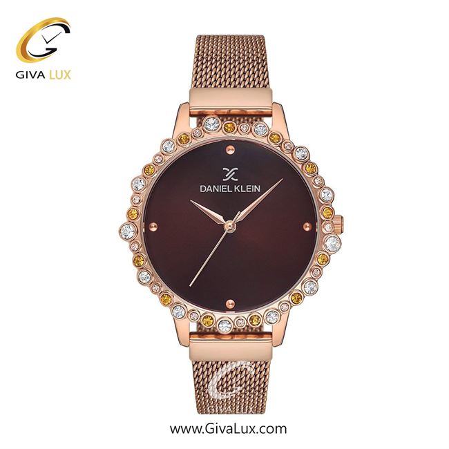 ساعت مچی اورجینال زنانه دنیل کلین رزگلد | رزگلد| قهوه ای| کد رفرنس DK12520-5