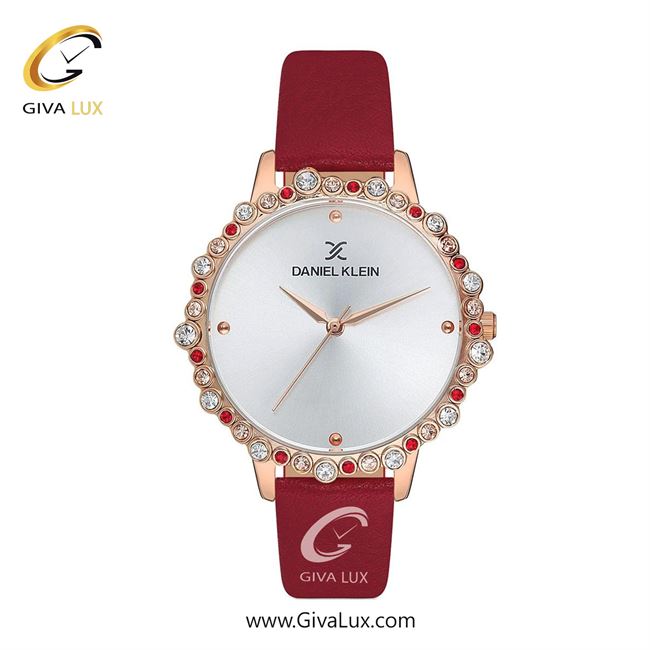 ساعت مچی اورجینال زنانه دنیل کلین رزگلد | قرمز| نقره ای| کد رفرنس DK12525-6