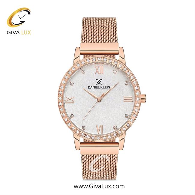 ساعت مچی اورجینال زنانه دنیل کلین رزگلد | رزگلد| سفید| کد رفرنس DK12542-3