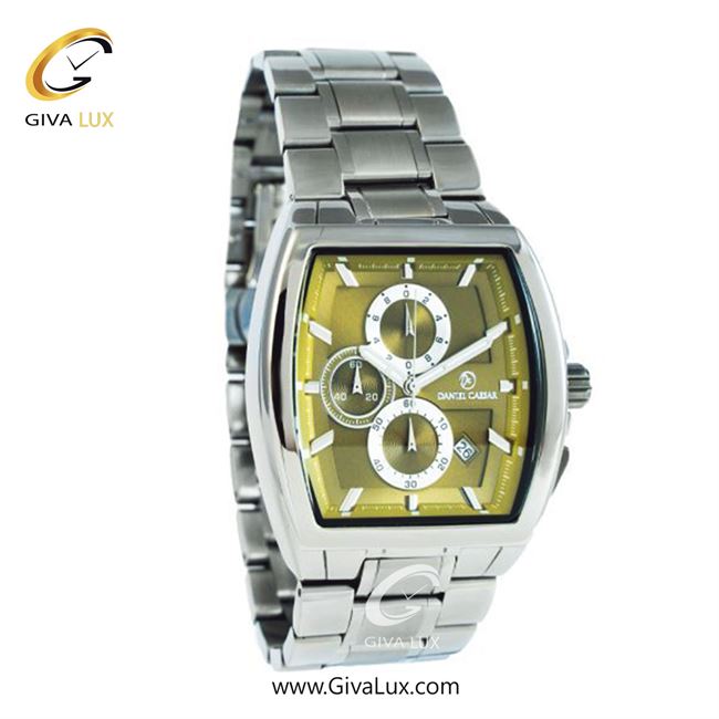 ساعت مچی اورجینال مردانه دنیل سزار سه موتوره کرنوگراف نقره ای | نقره ای| زیتونی| کد رفرنس DC-1256