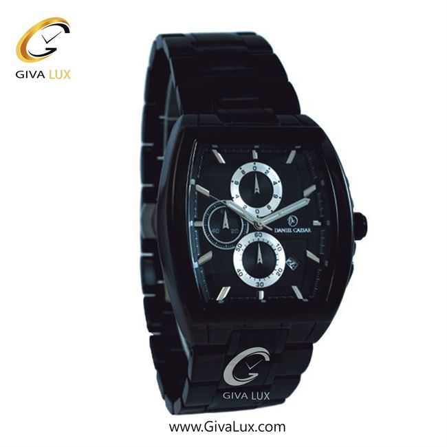 ساعت مچی اورجینال مردانه دنیل سزار سه موتوره کرنوگراف مشکی | مشکی| مشکی| کد رفرنس DC-1256