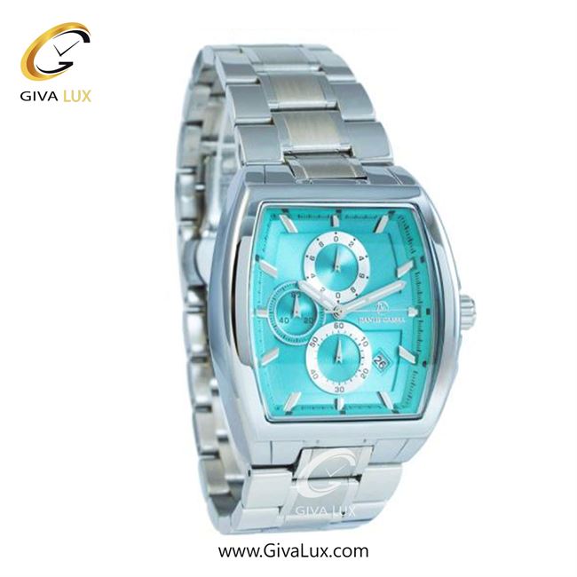 ساعت مچی اورجینال مردانه دنیل سزار سه موتوره کرنوگراف نقره ای | نقره ای| آبی| کد رفرنس DC-1256
