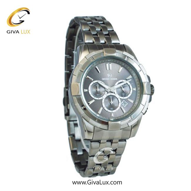 ساعت مچی اورجینال مردانه دنیل سزار سه موتوره کرنوگراف تیتانیوم | تیتانیوم(زغالی)| دودی|تیتانیوم| کد رفرنس DC-1257