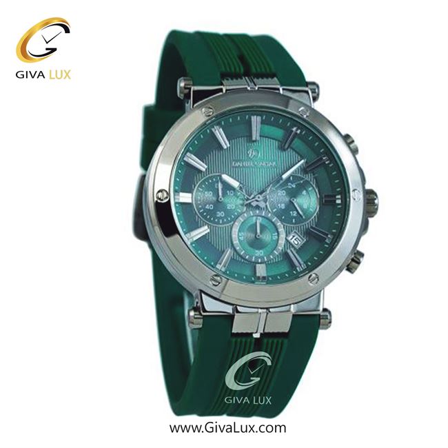 ساعت مچی اورجینال مردانه دنیل سزار سه موتوره کرنوگراف نقره ای | سبز| سبز| کد رفرنس DC-1259