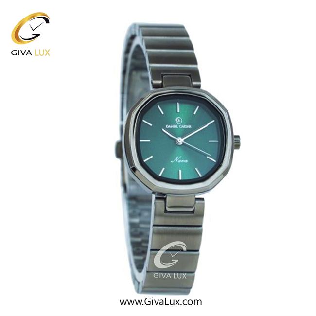 ساعت مچی اورجینال زنانه دنیل سزار تیتانیوم | تیتانیوم(زغالی)| سبز یشمی تیره| کد رفرنس DC-1263