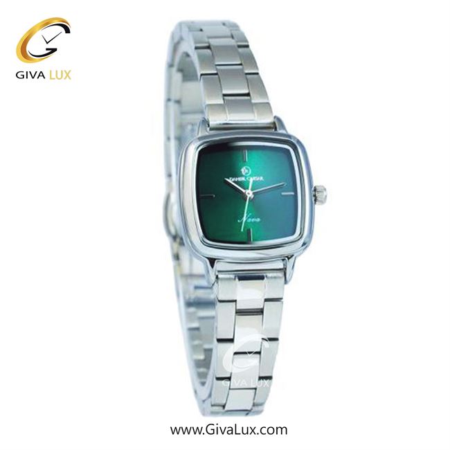 ساعت مچی اورجینال زنانه دنیل سزار نقره ای | نقره ای| سبز یشمی تیره| کد رفرنس DC-1266
