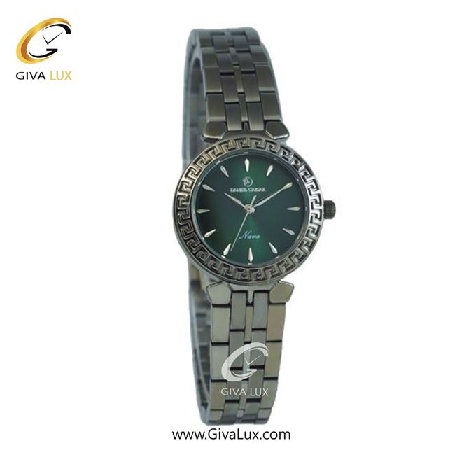ساعت مچی اورجینال زنانه دنیل سزار تیتانیوم | تیتانیوم(زغالی)| سبز یشمی تیره| کد رفرنس DC-1267