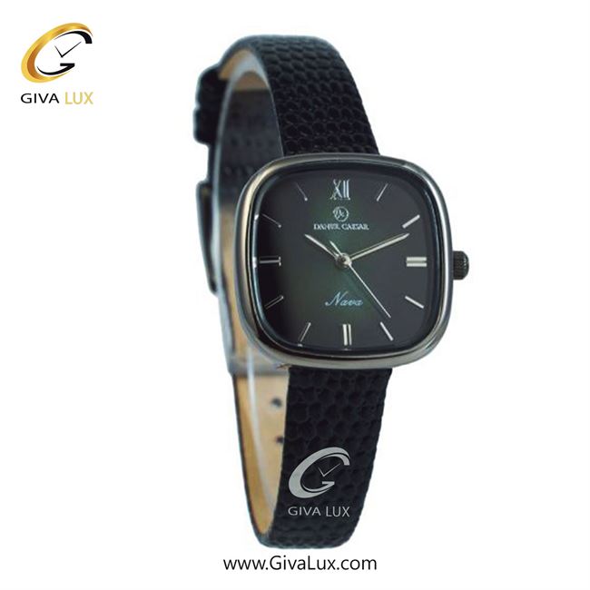 ساعت مچی اورجینال زنانه دنیل سزار تیتانیوم | مشکی| سبز یشمی تیره| کد رفرنس DC-1268