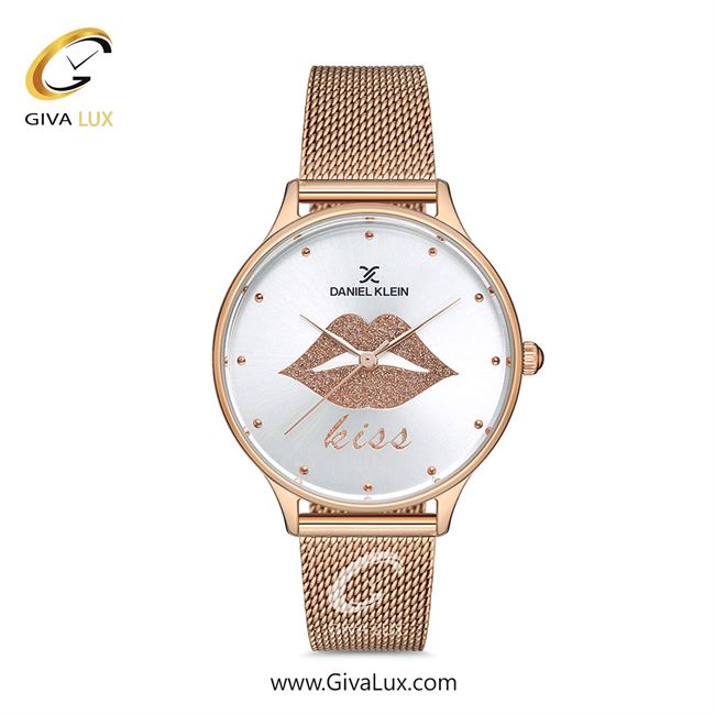 ساعت مچی اورجینال زنانه دنیل کلین رزگلد | رزگلد| نقره ای-گلدار/طرحدار| کد رفرنس DK12700-2