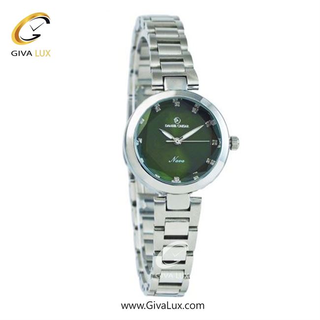ساعت مچی اورجینال زنانه دنیل سزار نقره ای | نقره ای| سبز یشمی تیره| کد رفرنس DC-1271