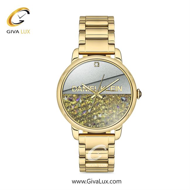 ساعت مچی اورجینال زنانه دنیل کلین طلایی | طلایی| گلدار/طرحدار-نقره ای-هفت رنگ| کد رفرنس DK12711-5