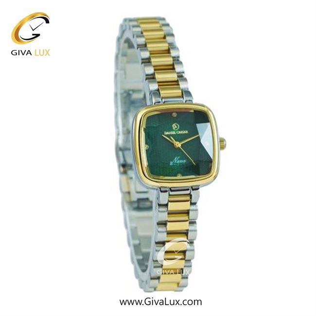 ساعت مچی اورجینال زنانه دنیل سزار طلایی | نقره ای-طلایی| سبز یشمی تیره| کد رفرنس DC-1272