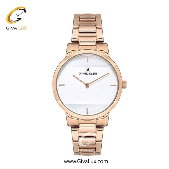 ساعت مچی اورجینال زنانه دنیل کلین رزگلد | رزگلد| طوسی-سفید| کد رفرنس DK12786-2