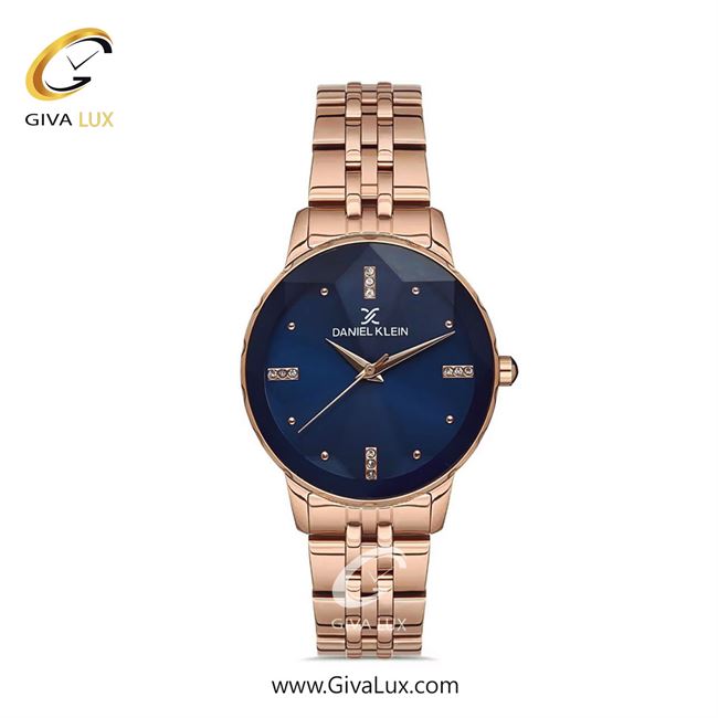 ساعت مچی اورجینال زنانه دنیل کلین رزگلد | رزگلد| آبی| کد رفرنس DK12795-5