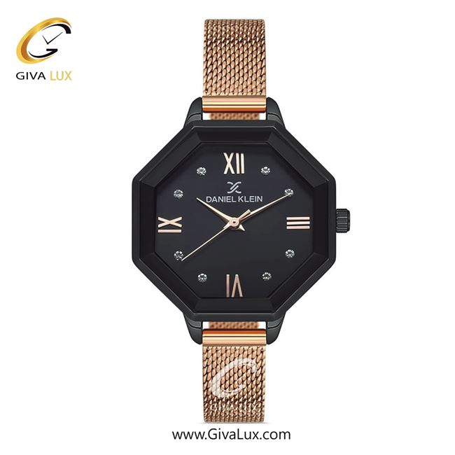 ساعت مچی اورجینال زنانه دنیل کلین مشکی | رزگلد| مشکی| کد رفرنس DK12831-5