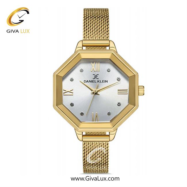 ساعت مچی اورجینال زنانه دنیل کلین طلایی | طلایی| سفید| کد رفرنس DK12831-3