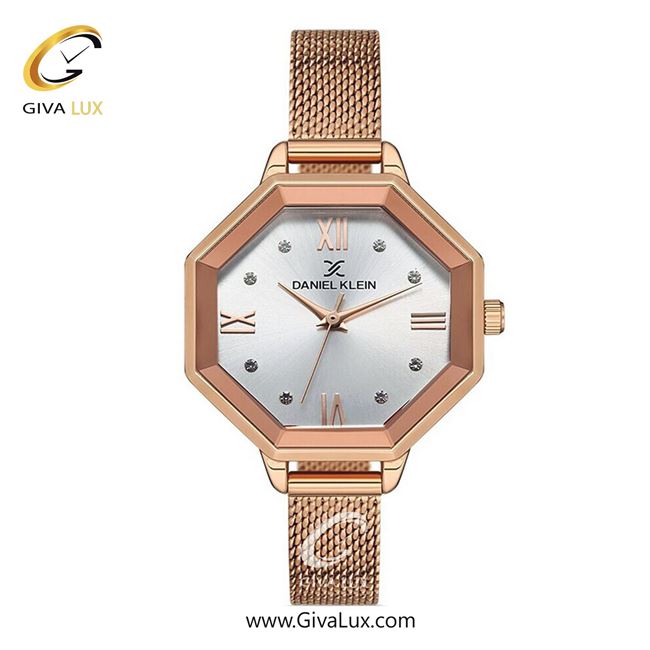 ساعت مچی اورجینال زنانه دنیل کلین رزگلد | رزگلد| سفید| کد رفرنس DK12831-2