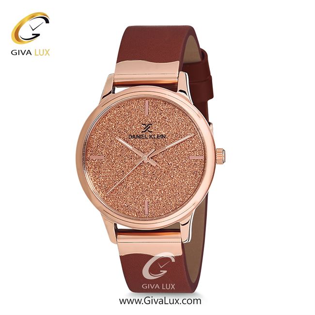 ساعت مچی اورجینال زنانه دنیل کلین رزگلد | قهوه ای| رزگلد| کد رفرنس DK12052-2