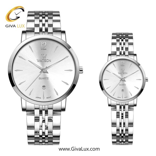 ساعت مچی اورجینال ست واتسون | WATSON  نقره ای | نقره ای| نقره ای| کد رفرنس زنانه: W 1291L-301، مردانه: W 1291G-301