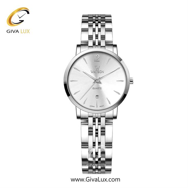 ساعت مچی اورجینال زنانه واتسون | WATSON  نقره ای | نقره ای| نقره ای| کد رفرنس W 1291L-301