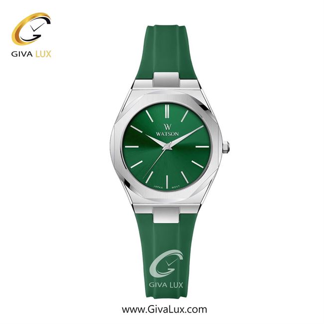ساعت مچی اورجینال زنانه واتسون | WATSON  نقره ای | سبز| سبز| کد رفرنس W 1301L-579-1